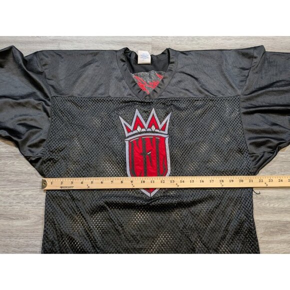 Vintage West Coast Choppers Jesse James CFL Football Jersey Majestic Black Large - Picture 11 of 12